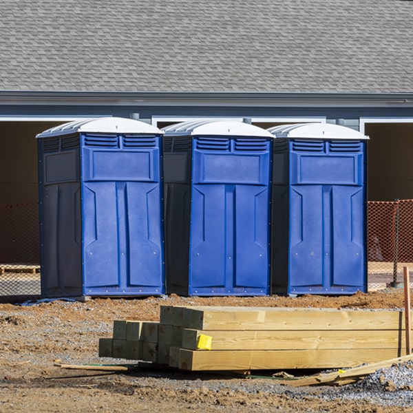 are there any restrictions on where i can place the porta potties during my rental period in Rosedale West Virginia